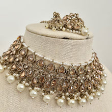 White Antique Polki Kundan Necklace, Kundan Choker, Indian jewelry, Pakistani necklace, punjabi necklace, bridal, indian wedding