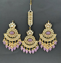 Kundan Tikka Earrings Set /Indian Bridal Maang Tikka set/ Kundan earrings/ Jaggo, Mayya Jewelry/ Indian jewelry/ Bridesmaid Gift