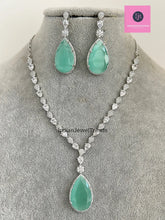 Sara Ali Khan inspired CZ Diamond necklace/CZ Stones Necklace Set/Elegant/Unique Jewelry/Indian/Pakistani/Bollywood/Indian Wedding/Bridal