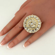 Kundan Ring/ Ring/Adjustable Ring/ Indian Ring/ Pakistani Jewelry/ Indian Jewelry/ Bollywood Jewelry/ Indian Wedding jewelry