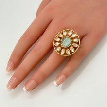 Fine Kundan Ring/Statement Ring/Adjustable Ring/Indian Ring/ Pakistani Jewelry/Indian Jewelry/Bollywood Jewelry/Indian Wedding jewelry