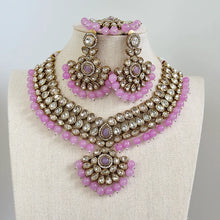 Lavender Kundan Necklace Set/ Kundan Choker/ Bollywood Jewelry/ Indian jewelry/ Pakistani necklace/ punjabi/bridal necklace/indian wedding