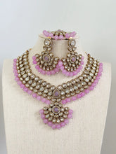 Lavender Kundan Necklace Set/ Kundan Choker/ Bollywood Jewelry/ Indian jewelry/ Pakistani necklace/ punjabi/bridal necklace/indian wedding