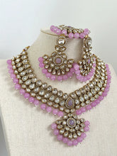 Lavender Kundan Necklace Set/ Kundan Choker/ Bollywood Jewelry/ Indian jewelry/ Pakistani necklace/ punjabi/bridal necklace/indian wedding