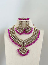 Purple Kundan Necklace Set/ Kundan Choker/ Bollywood Jewelry/ Indian jewelry/ Pakistani necklace/ punjabi/bridal necklace/indian wedding