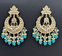 Kundan Long Earrings/Indian Earrings/pearl Earrings/Pakistani Earrings/Statement Earrings/Long chandelier/bridal earrings/Indian wedding