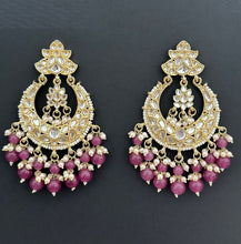 Kundan Long Earrings/Indian Earrings/pearl Earrings/Pakistani Earrings/Statement Earrings/Long chandelier/bridal earrings/Indian wedding