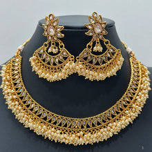Gold Polki Kundan necklace/South Indian Jewelry/Temple Jewelry/Guttapusalu Necklace/Wedding necklace/Bridal necklace/Indian necklace