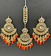 Kundan Tikka Earrings Set /Indian Bridal Maang Tikka set/ Kundan earrings/ Jaggo, Mayya Jewelry/ Indian jewelry/ Bridesmaid Gift