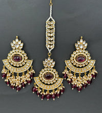 Kundan Tikka Earrings Set /Indian Bridal Maang Tikka set/ Kundan earrings/ Jaggo, Mayya Jewelry/ Indian jewelry/ Bridesmaid Gift
