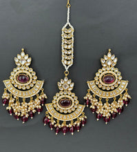 Kundan Tikka Earrings Set /Indian Bridal Maang Tikka set/ Kundan earrings/ Jaggo, Mayya Jewelry/ Indian jewelry/ Bridesmaid Gift