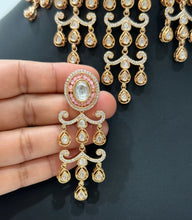 MintPink Premium quality gold plated silver foiled Kundan necklace/Kundan Jewelry/Multi color Kundan Choker/Indian Bridal/wedding