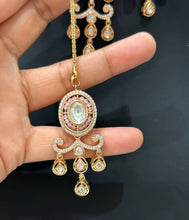 MintPink Premium quality gold plated silver foiled Kundan necklace/Kundan Jewelry/Multi color Kundan Choker/Indian Bridal/wedding