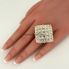 Kundan Ring/ Ring/Adjustable Ring/ Indian Ring/ Pakistani Jewelry/ Indian Jewelry/ Bollywood Jewelry/ Indian Wedding jewelry