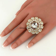 Kundan Ring/ Ring/Adjustable Ring/ Indian Ring/ Pakistani Jewelry/ Indian Jewelry/ Bollywood Jewelry/ Indian Wedding jewelry
