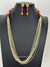 Antique Long gold plated mala Necklace/Indian Long Necklace/Pakistani Jewelry/Necklace Mala/Indian/Punjabi Jewelry/Indian Wedding/Rani Haar