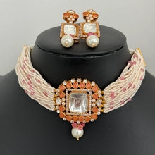 Pink Victorian Kundan Choker/Kundan Necklace/Traditional Ethnic/Kundan Jewelry/Bollywood/Pakistani/Punjabi/Indian Bridal/Indian wedding