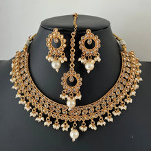 Gold Polki Kundan necklace/South Indian Jewelry/Temple Jewelry/Guttapusalu Necklace/Wedding necklace/Bridal necklace/Indian necklace