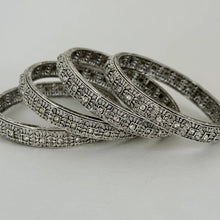 Oxidized Silver Bangles(4 Pc)/German Silver/Black Metal/Boho/Tribal/Indian Jewelry/Pakistani Jewelry/Oxidized Bangles