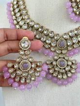 Lavender Kundan Necklace Set/ Kundan Choker/ Bollywood Jewelry/ Indian jewelry/ Pakistani necklace/ punjabi/bridal necklace/indian wedding