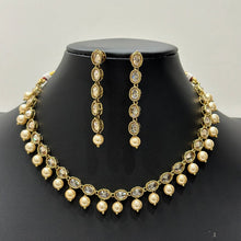 White Antique Polki Kundan necklace set/Reverse Ad Necklace/Statement necklace/Indian/Punjabi Necklace/Pakistani Jewelry/Bridal necklace/