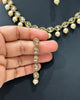 White Antique Polki Kundan necklace set/Reverse Ad Necklace/Statement necklace/Indian/Punjabi Necklace/Pakistani Jewelry/Bridal necklace/