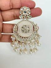 Bollywood Kundan Earrings/Indian Earrings/pearl Earring/Pakistani Earrings/Statement Earrings/Long chandelier/bridal earrings/Indian wedding