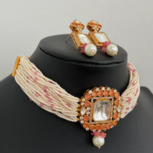 Pink Victorian Kundan Choker/Kundan Necklace/Traditional Ethnic/Kundan Jewelry/Bollywood/Pakistani/Punjabi/Indian Bridal/Indian wedding
