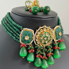 Green Rajwadi Jaipuri Kundan meenakari necklace, Indian wedding Jewelry, Bridal jewelry pakistani Jewelry