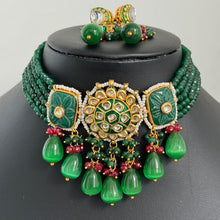 Green Rajwadi Jaipuri Kundan meenakari necklace, Indian wedding Jewelry, Bridal jewelry pakistani Jewelry
