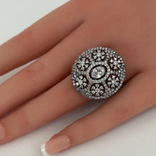 American Diamond Ring/Statement Ring/Adjustable Ring/Indian Ring/Pakistani Jewelry/Indian/Bollywood Jewelry/Indian Wedding/Cocktail Ring