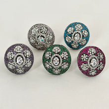 American Diamond Ring/Statement Ring/Adjustable Ring/Indian Ring/Pakistani Jewelry/Indian/Bollywood Jewelry/Indian Wedding/Cocktail Ring