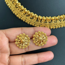 Antique Gold Necklace/South Indian Jewelry/Temple Jewelry/Guttapusalu Necklace/Wedding necklace/Bridal necklace/Indian necklace