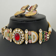 Victorian Mother Of Pearl Statement Choker, Sabyasachi Inspired Choker, Designer necklace,Indian Pakistani Jewelry for Wedding