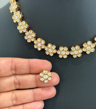 Premium quality gold-plated silver foiled Delicate Kundan Choker necklace/Traditional/Ethnic/Kundan Jewelry/ Kundan Choker/Indian Bridal