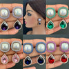 CZ Nano Diamond earrings Indian cz earrings American diamond studs Pakistani Jewelry AD earrings Cocktail earrings Gift for her