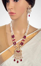 Ruby Amrapali inspired premium kundan mala gold plating Silver foiled kundan haar/Traditional long necklace/Indian wedding/Bridal Jewelry