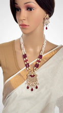 Ruby Amrapali inspired premium kundan mala gold plating Silver foiled kundan haar/Traditional long necklace/Indian wedding/Bridal Jewelry