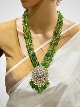 Tyaani inspired natural stones Kundan Necklace/Indian Long Necklace/Statement Long/Traditional Long Mala/Semi Precious Necklace/Rani Haar