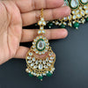 Green Kundan Necklace Set/Bollywood Jewelry/ Indian jewelry/ Pakistani necklace/ Punjabi necklace/bridal/Indian wedding