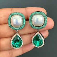 CZ Nano Diamond earrings Indian cz earrings American diamond studs Pakistani Jewelry AD earrings Cocktail earrings Gift for her