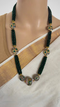 Green Meenakari Semi-Precious Stones beads mala Necklace/Rajasthani Necklace/Rajwadi mala /Indian jewelry/Sabyasachi Indian wedding IndianJewelTrends 4.5 out of 5 stars
