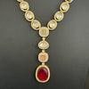Multi Gold Victorian Sabyasachi inspired uncut polki Kundan Pendant Necklace,Indian Bridal Jewelry,Bollywood Sabyasachi Necklace
