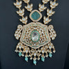 Mint Premium gold plated Kundan silver foil Mala Necklace/Long Necklace/Indian Jewelry/Pendent Set/Rani haar/Bridal Necklace/Indian Wedding