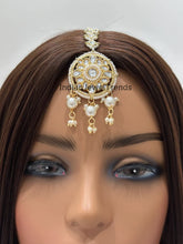 Meduim Sized Kundan Maang Tikka/Kundan Tikka/Indian forehead jewelry/Indian Wedding Jewelry/ Pakistani Jewelry/Jhoomer/Matha patti