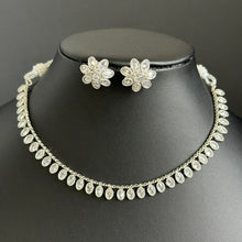 Silver Polki Kundan necklace/South Indian Jewelry/Delicate Necklace/Guttapusalu Necklace/Wedding necklace/Bridal necklace/Indian necklace