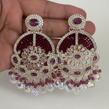 Polki Stone Kundan chandbali Earrings/Kundan Stone Chandbali/Indian Earrings/pearl Earring/Pakistani Earrings/Statement Earrings