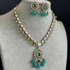 Green Victorian moissanite polki Necklace,Sabyasachi Necklace, Statement Necklace,Semi Precious Necklace,Designer necklace, Indian wedding