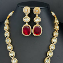 Ruby Gold Victorian Sabyasachi inspired uncut polki Kundan Pendant Necklace,Indian Bridal Jewelry,Bollywood Sabyasachi Necklace