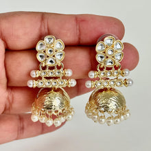 Small Light weight kundan Jhumka/kundan Jhumka/Indian Jewelry/Pakistani/Punjabi/Indian/Statement earring/Bridal earring/Indian wedding